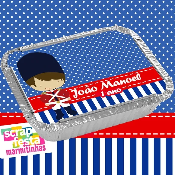 Marmitinhas Personalizadas Festa Soldadinho de Chumbo
