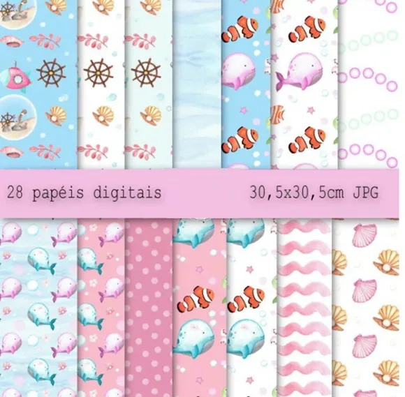Kit Digital Fundo do Mar *01