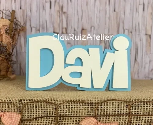 Decoração de Quarto Infantil - Sobreposição Nome em mdf
