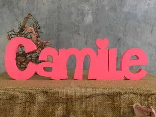 Letras de MDF -Nomes Linha CH