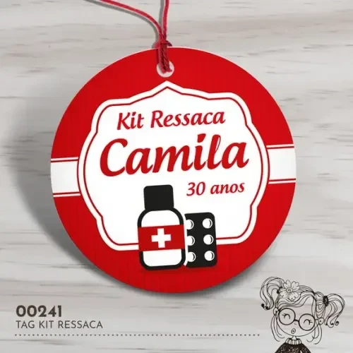 Tag Redonda Kit Ressaca - 00241