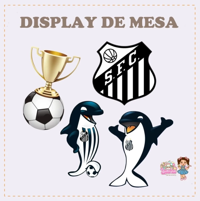 Kit Festa Só Um Bolinho SANTOS - Decoração de Festa