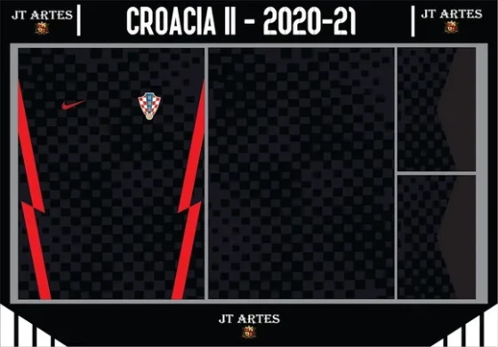 Vetor da Camisa da Croacia-2020-21