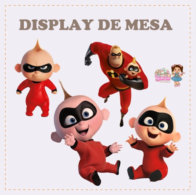Kit Festa Só Um Bolinho ZEZÉ OS INCRIVEIS - Decoração de Festa