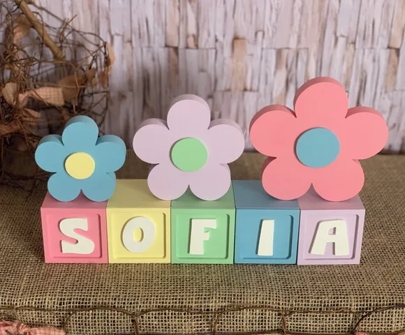 Candy Colors - Cubos 6x6cm Ts+ Trio de Flor