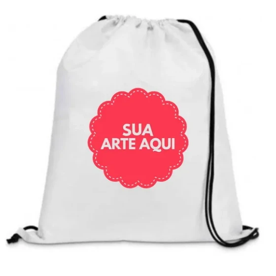 10 Mochilinhas Personalizada 30x40 em Tecido Oxford