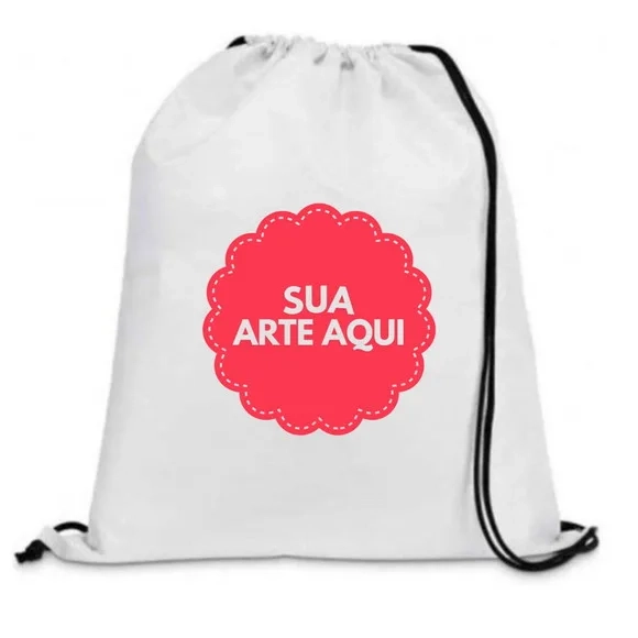 10 Mochilinhas Personalizada 30x40 em Tecido Oxford