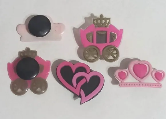 Pins para Crocs Princesa Variados - 6 Unidades