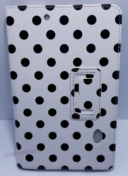 Capa Branca de Couro para Tablet - 1 Unidade