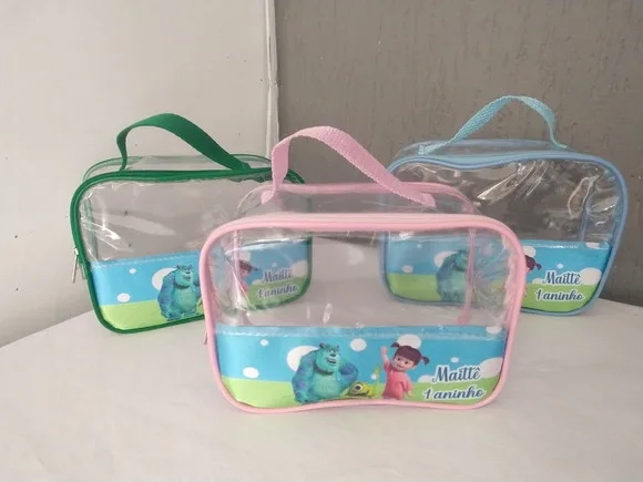 Bolsinha Personalizada. em Plástico Cristal