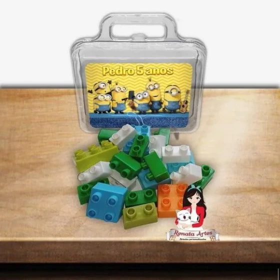 Maleta com Blocos de Montar os Minions