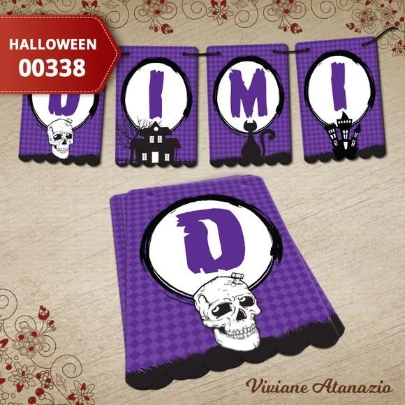 Bandeirola Halloween - 00338