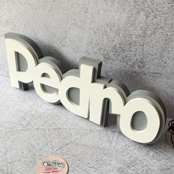 Nomes em Sobreposição Decoração de Bebê