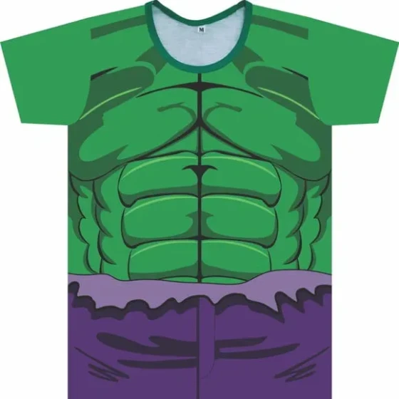 Camiseta Infantil Super Herói Verde