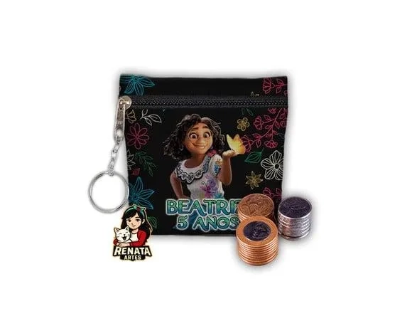 Chaveiro Porta Moedas Personalizado Encanto