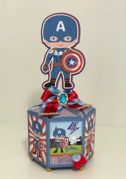 Kit 30 Lembrancinhas Capitão América