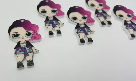 Pingente LOL Rocker em Acrílico UV de 4cm