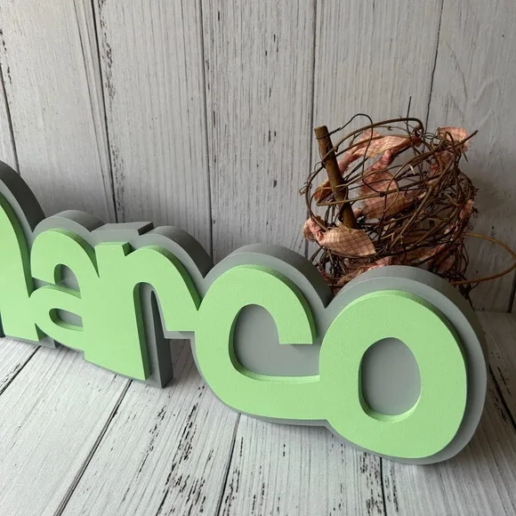 Decoração de Quarto Infantil - Sobreposição Nome em mdf