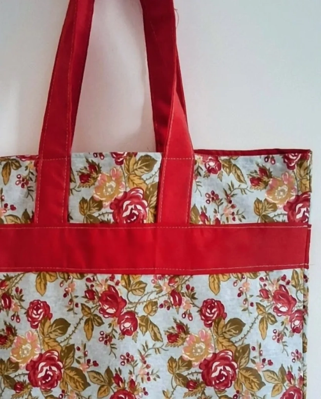 Bolsa de Tecido - Rosas
