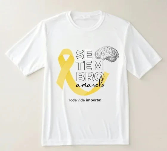 Camiseta Setembro Amarelo Toda Vida Importa