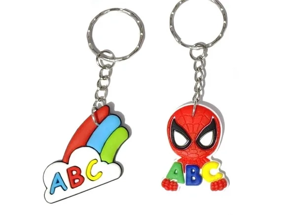 Chaveiro Homem Aranha Escola Emborrachado Pacote C/6 Unidade