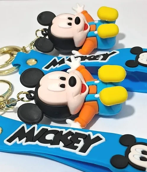 Chaveiro Mickey Mouse 3d Emborrachado Pacote com 2 Unidades