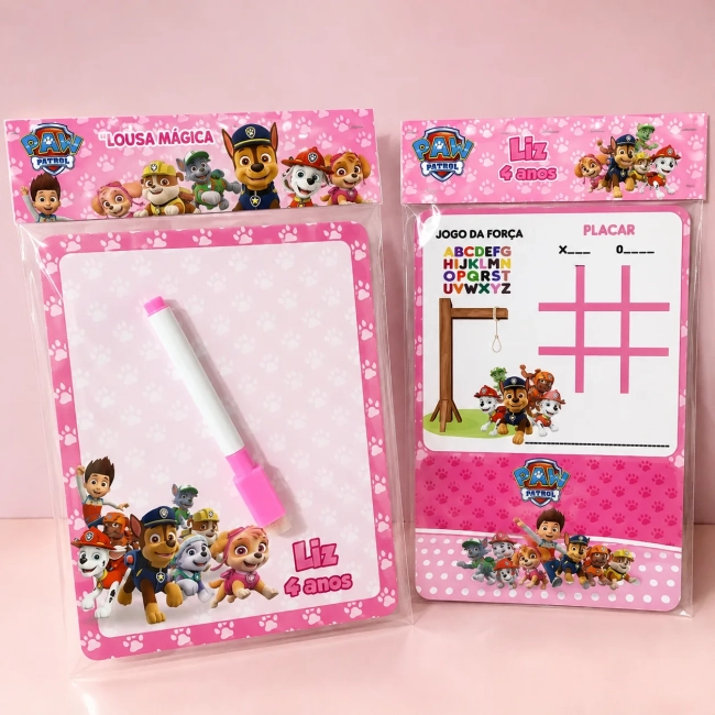 Lousa Magica Personalizada lembrancinhas Skye da Patrulha Canina