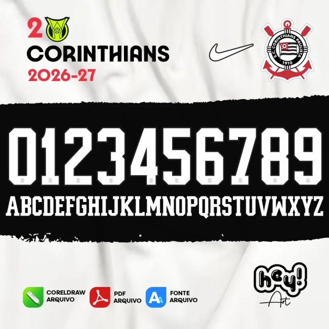Fonte Vetor Corinthians 2026/27