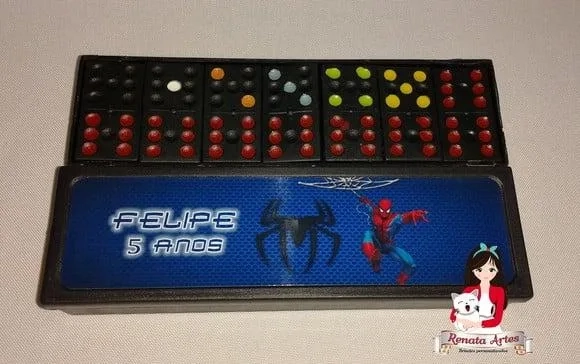 Dominó Personalizado Homem Aranha
