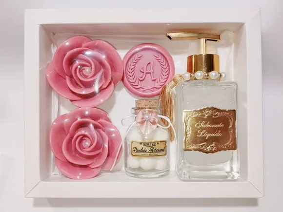 Presente Personalizado, Sabonete Líquido Luxo com Sabonetes