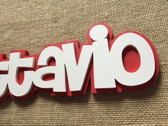 Letras Decorativas Nome De Parede Linha SB