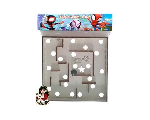 Labirinto Personalizado Lembrancinha Spidey