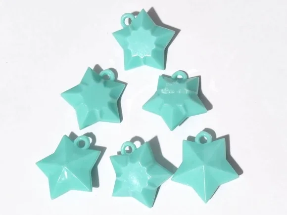 Pingente Estrela 2,5cm Acrílico Coloridos Pct com 15 Unidade