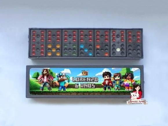 Dominó Personalizado Minecraft Filme