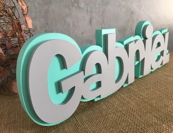 Letras Decorativas Nomes Sobreposição