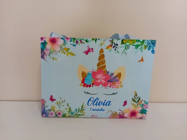 Sacolinhas Personalizadas Unicórnio para Lembrancinhas