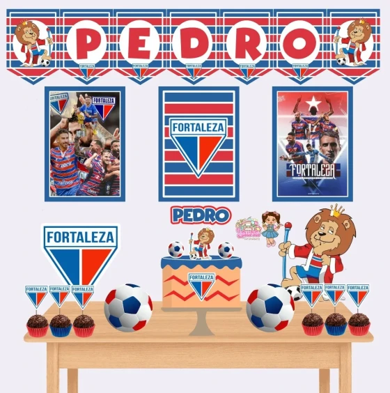 Kit Festa Só Um Bolinho FORTALEZA - Decoração de Festa