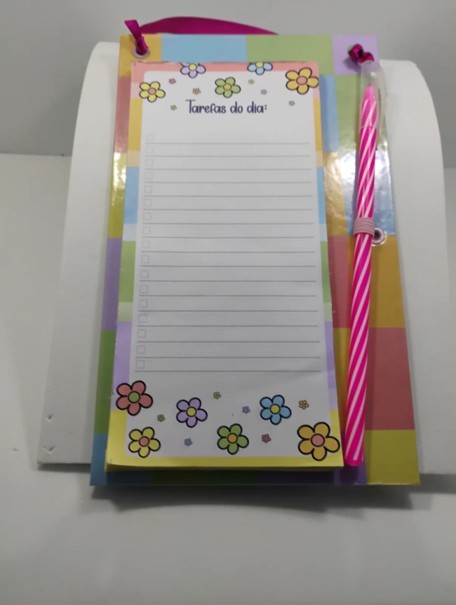 Bloco de Notas - "Tarefas do dia"