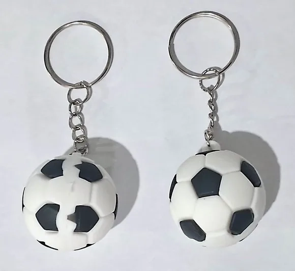 Chaveiro Bola de Futebol 3d - 2 Unidades