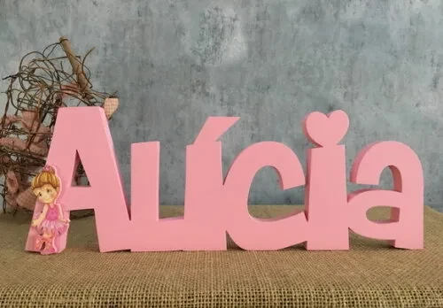Letras de MDF -Nomes Linha CH