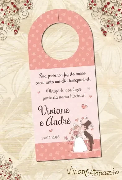 Tag Retrovisor Casamento - 00015