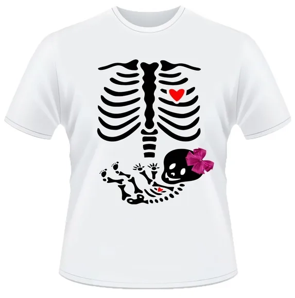 Camiseta Raio X - bebe esqueleto