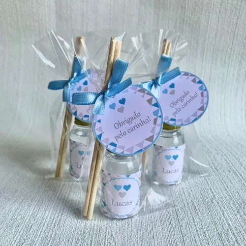 Lembrancinha Maternidade Aromatizador Coração Azul