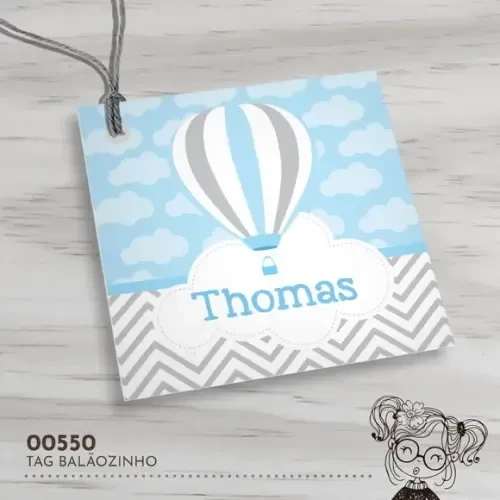 Tag Quadrada Balão - 00550