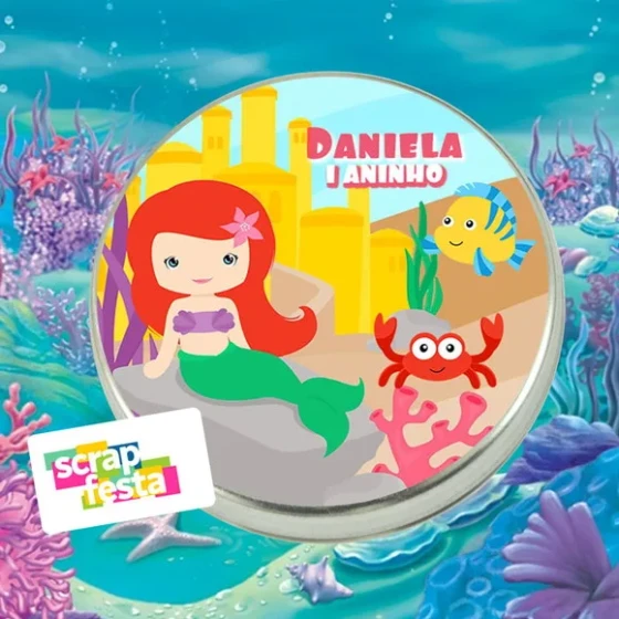 Latinhas Personalizadas Festa Sereia
