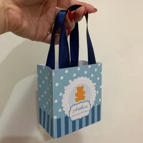 Sacolinha personalizada Urso marrom