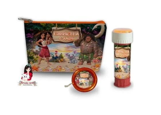 Necessaire com Ioiô e Bolhas de Sabão Moana