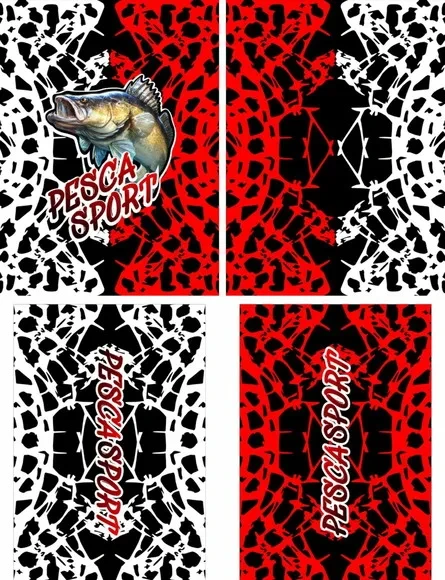 Arte Estampa Camisa Pesca-mod-0254