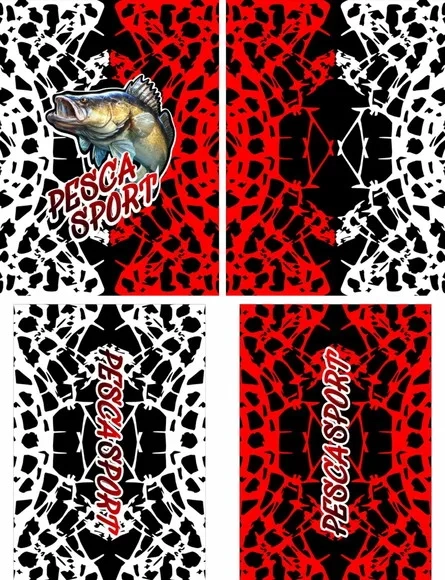 Arte Estampa Camisa Pesca-mod-0254