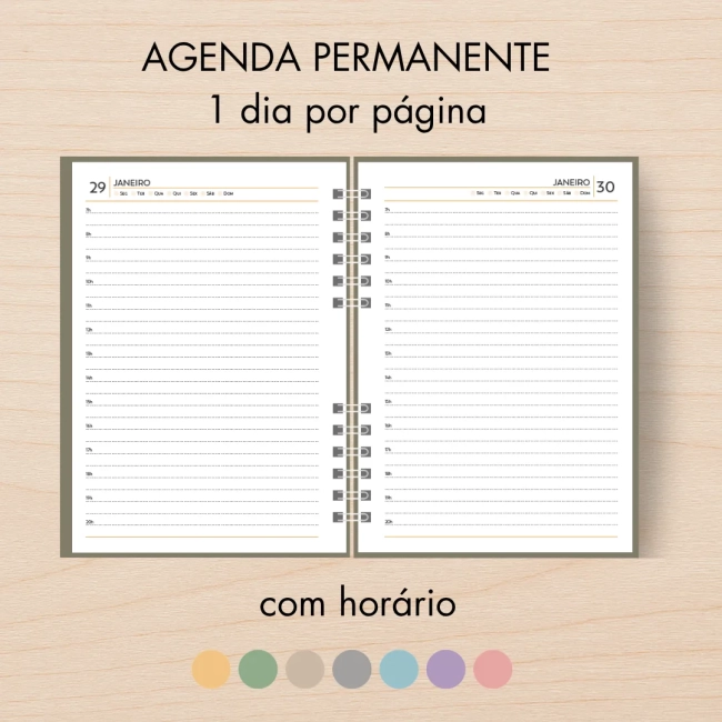 Agenda PERMANENTE diária